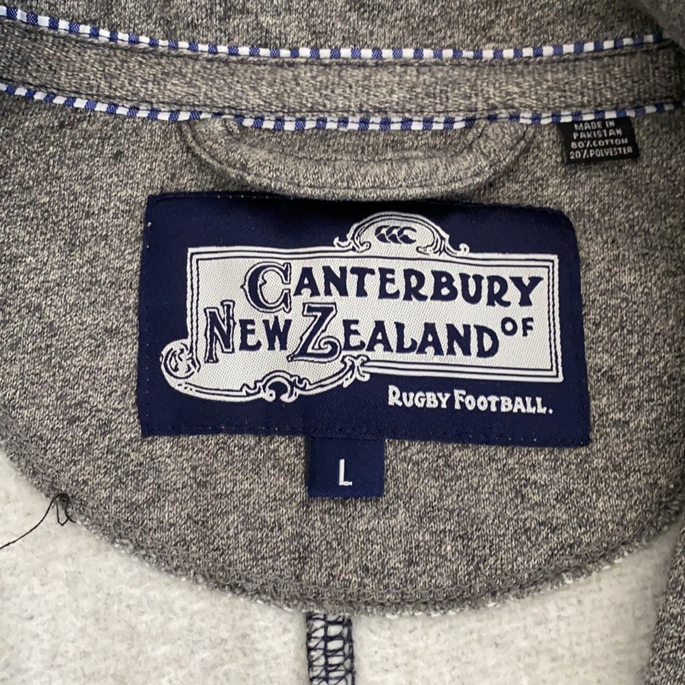 Canterbury of New Zealand Full zip Men's Utility sweatshirt/jacket, Large, Gray - Picture 4 of 7